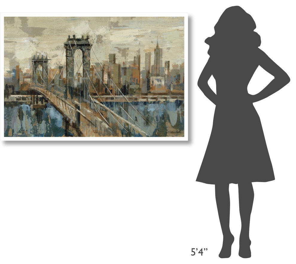 "New York View" Digital Paper Print by Silvia Vassileva, 50"x34"