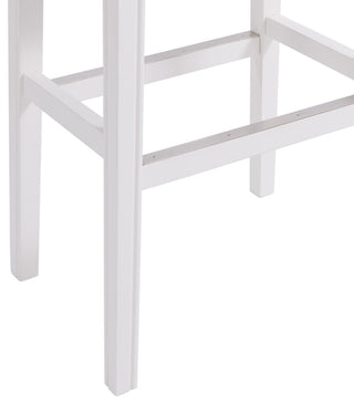 Williston Bar Stool, White, Bar Height