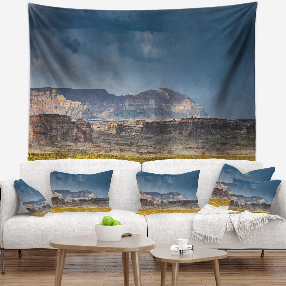 Lake Powell Panorama Landscape Wall Tapestry, 92"x78"