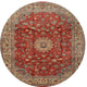 Ahgly Company Indoor Round Traditional Area Rugs, 3' Round