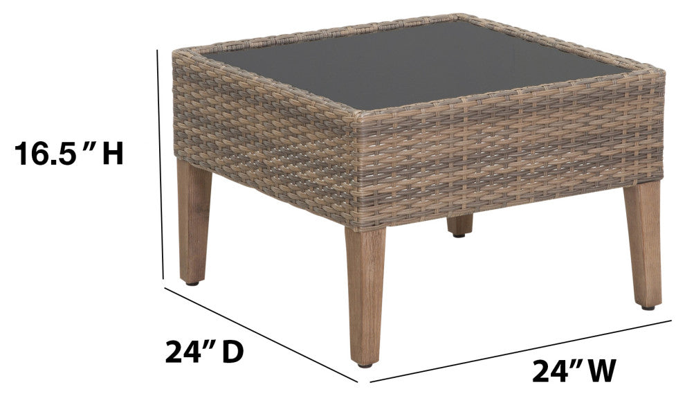 Isla 7-Piece Outdoor Conversation Set With Club Chairs, Loveseat, Stone