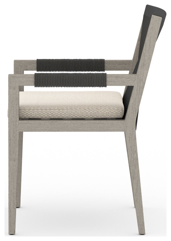 Sherwood Dining Armchair-Grey/Faye Sand