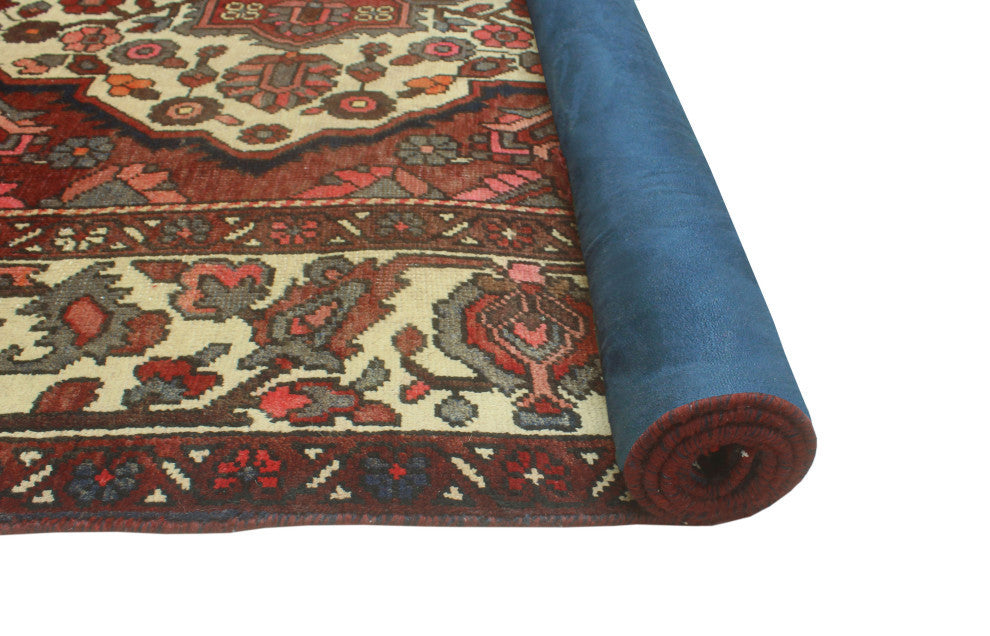 Fine Vintage Distressed Batula Burgundy/Ivory Rug, 6'9x10'4