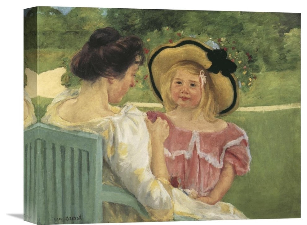 "Simone And Her Mother In The Garden 1904" Artwork, 16"x13"