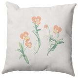 What a Pansy Pillow, Orange, 18"x18"