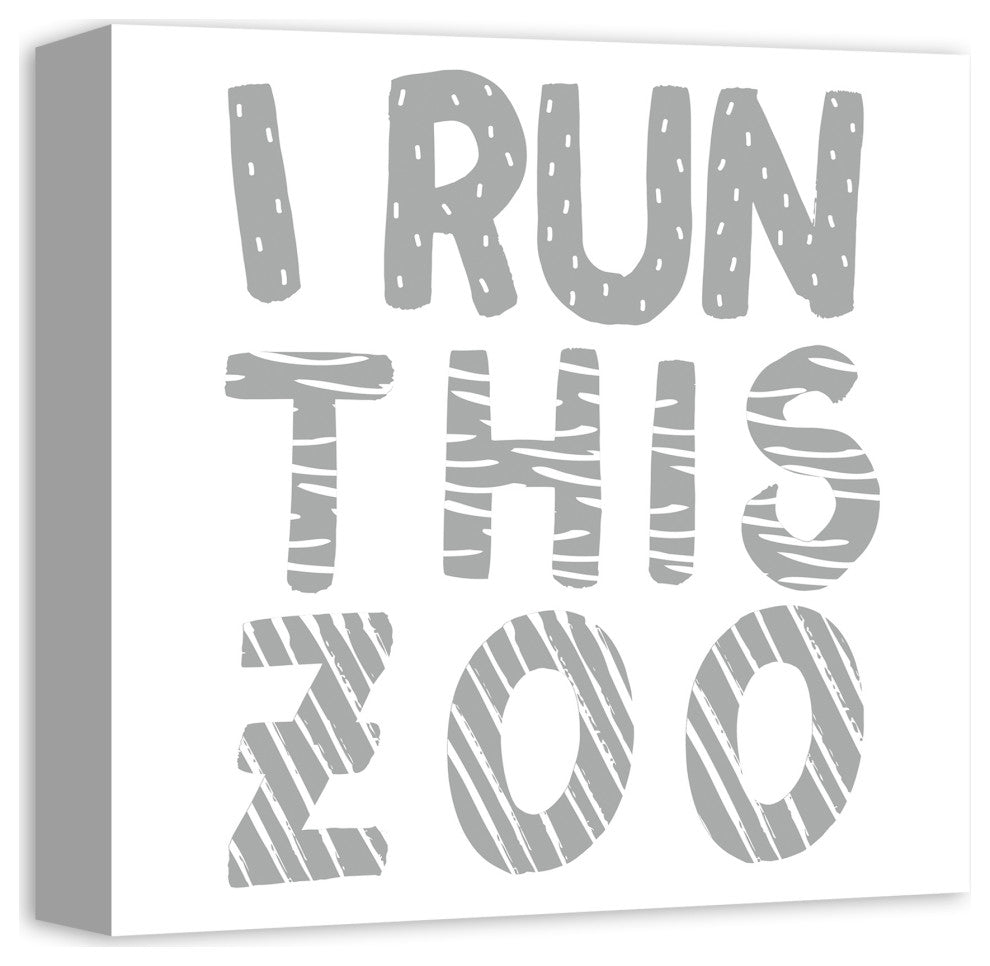 I Run This Zoo 12x12 Canvas Wall Art
