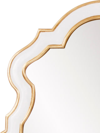 Howard Elliott Cleopatra White Keyhole Mirror