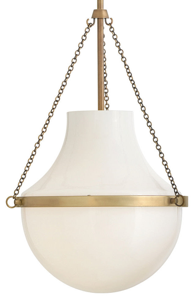 Hinkley Collins Medium Pendant, Heritage Brass