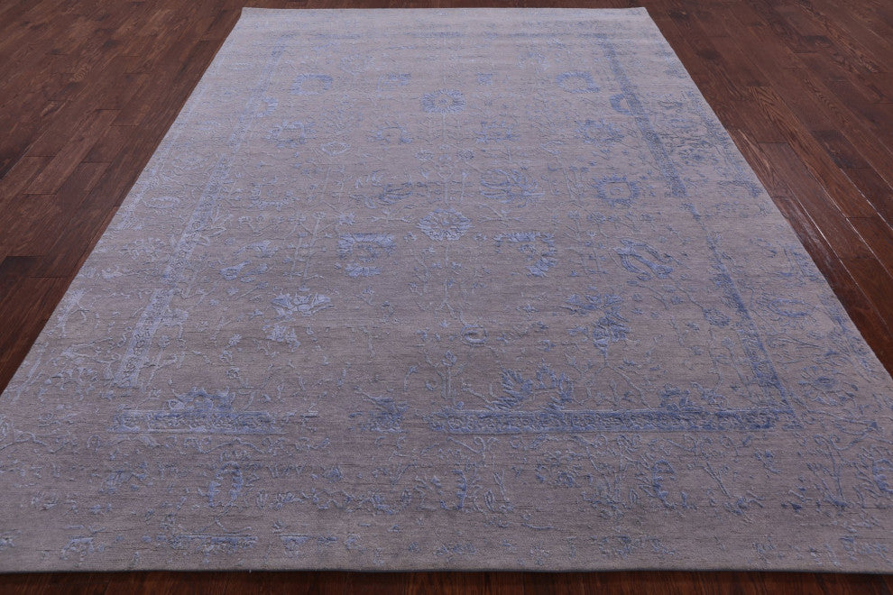 Persian Wool and Silk Handmade Rug 7' 11" X 10' 3" Q7104