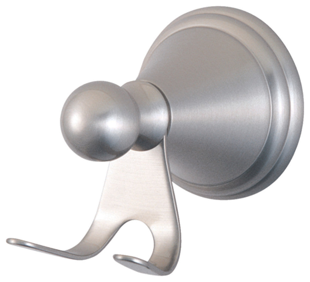 Kingston Brass Robe Hook, Brushed Nickel
