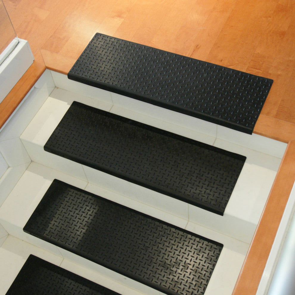 Diamond-Plate Step Mats, Set of 6