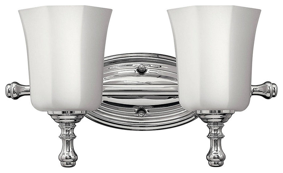Hinkley Shelly Two Light Vanity, Chrome