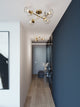 Jamie 24" Semi Flush, Satin Brass