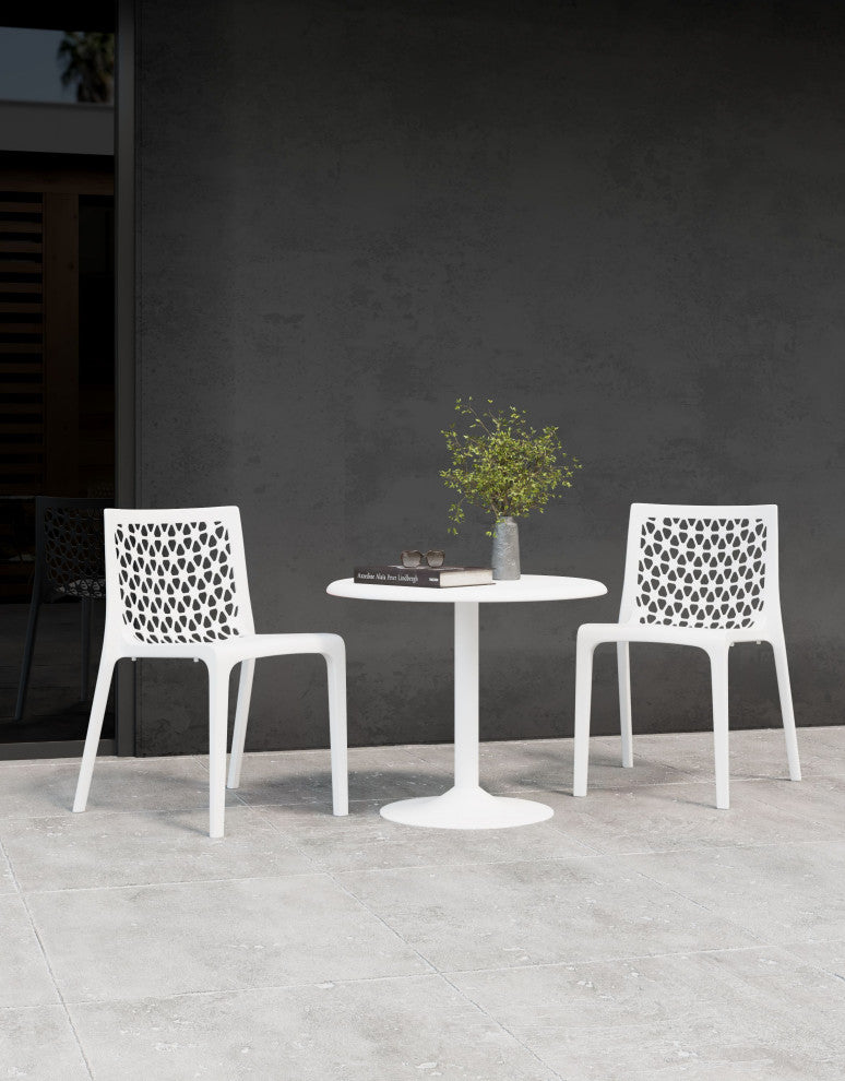 3-Piece Bistro Dining Set With White Table