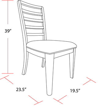 Parker House Escape Dining 84" Rectangular Table With 8 ladderback chairs