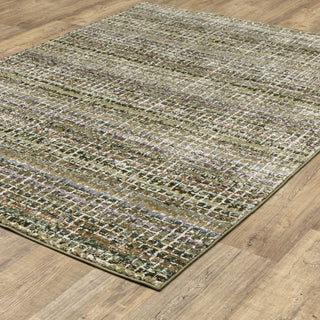 Aegina Gridwork Plaid Green/Multi Area Rug 8'6" x 11'7"