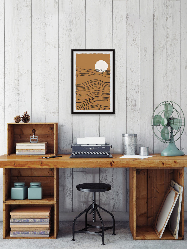 "Ridge Formation" Framed Painting Print, 16x24