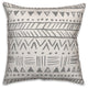 Grey Sketched Tribal Pattern 20x20 Throw Pillow