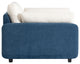 GDF Studio Oversized Chenille Upholstered Accent Armchair With Pillows, Blue
