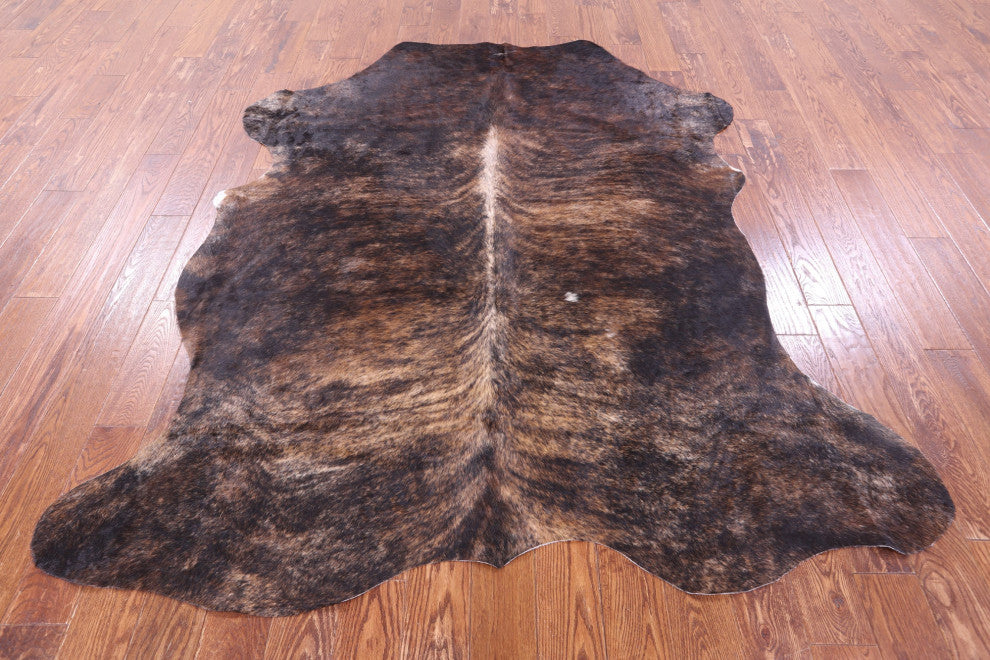 Organic Natural Hair-On Cowhide Area Rug 7' 3" X 6' 7" C1625