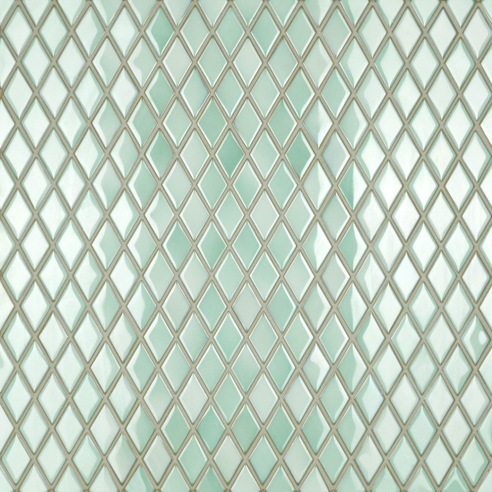 Hudson Kite Porcelain Mosaic Floor and Wall Tile, Pistachio