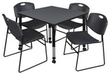 Square Height Adjustable Mobile Classroom Table