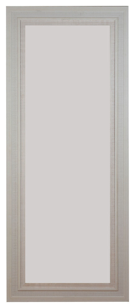 Handmade Solid Wood Floor Mirror White Eco-Friendly