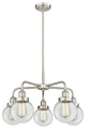Innovations Beacon 5 24" Chandelier Satin Nickel