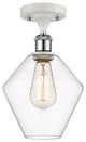 Innovations 516-1C-WPC-G652-8 1-Light Semi-Flush Mount, White/Polished Chrome