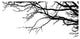 100"x44" Tree Top Branches Wall Decal Vinyl Stickerck