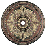 Ceiling Medallion, Palatial Bronze With Gilded Accents
