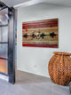 "Cal Repub" Print on Natural Pine Wood, 60"x40"