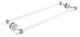 Pacific Beach 24" Dotted Back to Back Shower Door Towel Bar, Matte White