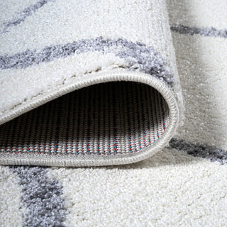 Illi Moroccan Diamond Trellis Ivory/Gray 3'x5' Area Rug