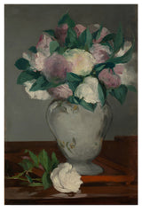 Edouard Manet 'Peonies' Canvas Art, 24"x16"