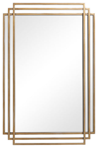 Uttermost Amherst Brushed Gold Mirror, 09688