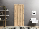 Slab Barn Door Panel 32 x 96 | Planum 0014 Oak with  | Sturdy Finished