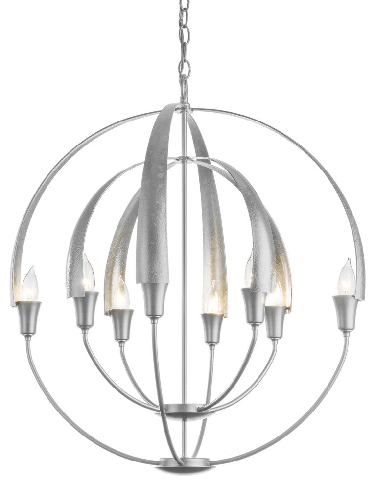 Double Cirque Chandelier, Vintage Platinum Finish