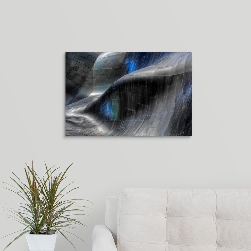 " Metal Fall" Wrapped Canvas Art Print, 24"x16"x1.5"