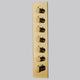 Crema LED Gold Musical Shower System With Round Hand Shower, 6 Round Body Jet