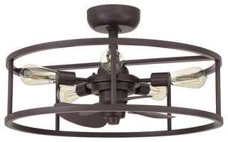 New Harbor 5-Light Fandelier, Western Bronze