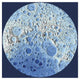 "Unmarked Decorative Topographic Map of the Moon, South Pole" Paper Art, 32"x32"