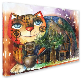 Oxana Ziaka 'Alpes Cat' Canvas Art, 24" x 32"