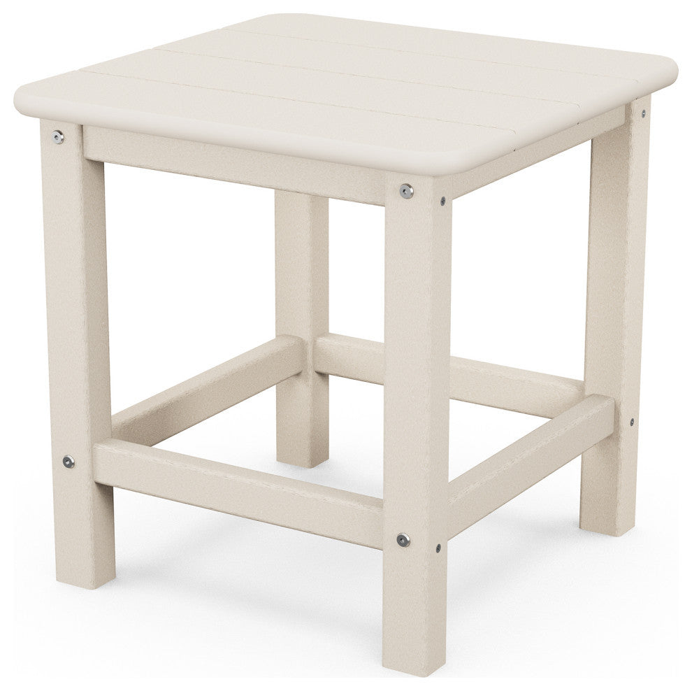 Polywood Seashell 18" Side Table, Sand
