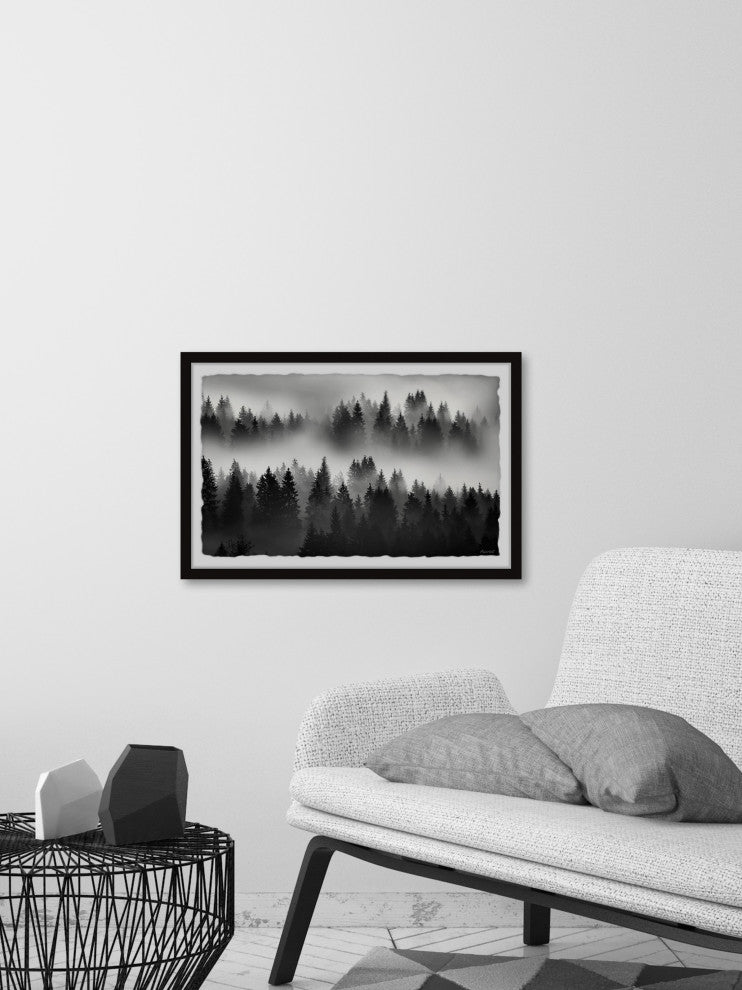 "The Fog Always Lifts" Framed Painting Print, 12x8