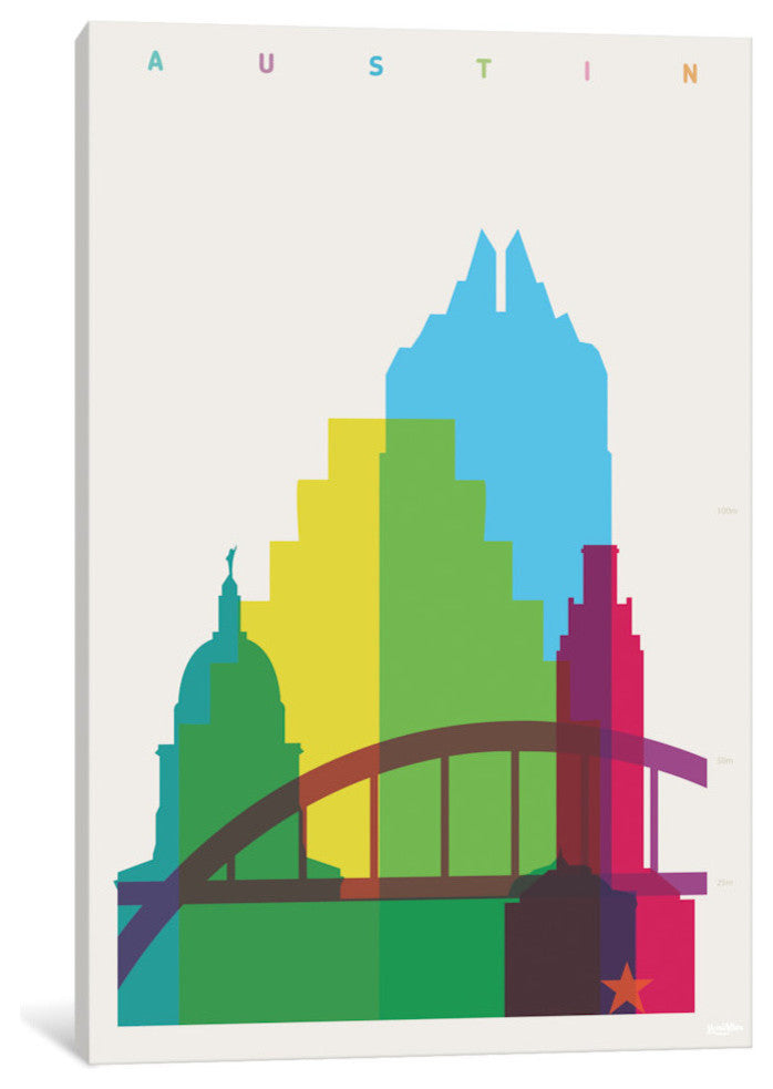 "Austin" by Yoni Alter, 26x18x1.5