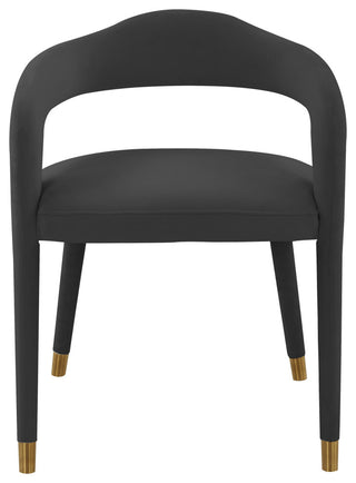 Lucia Black Velvet Dining Chair