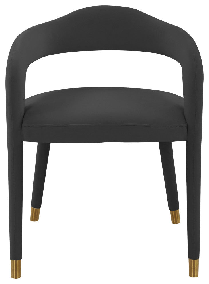 Lucia Black Velvet Dining Chair