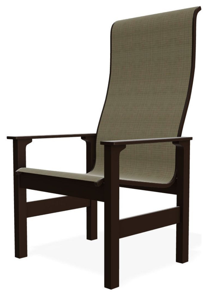 Leeward Sling Outdoor Supreme Armchair, Elevation Stone/Kona