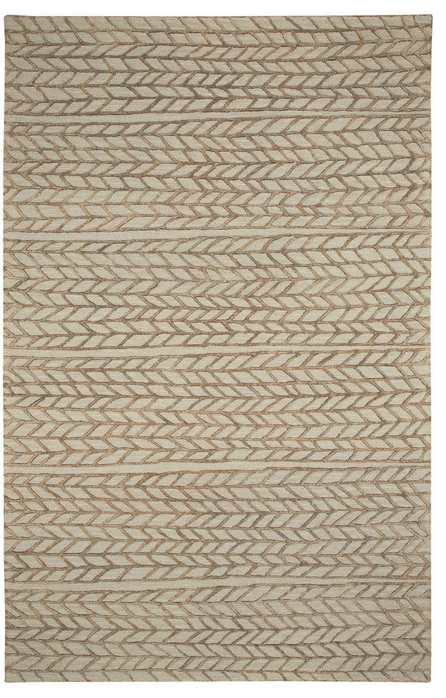 Capel Genevieve Gorder Spear Beige Chestnut 3305_775 Hand Tufted Rugs - 5' X 8'